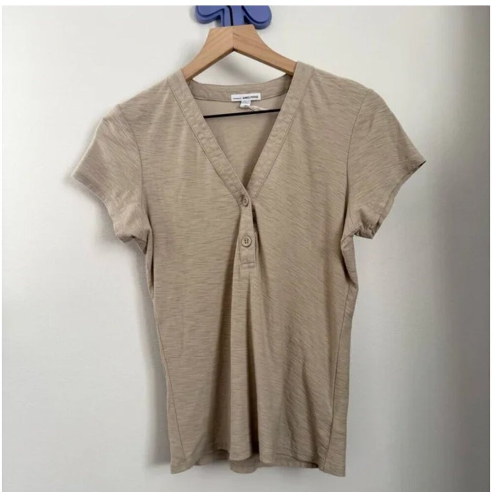 NWOT James Perse Size 1 Small V Neck Tee